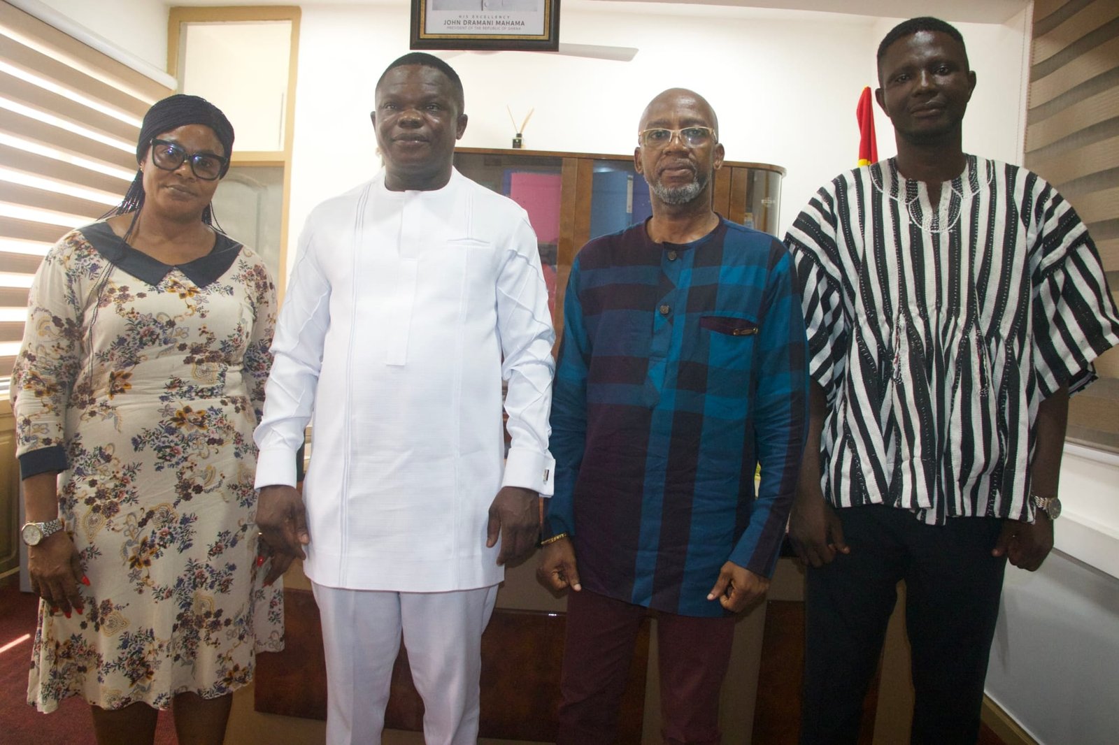 Rex Omar meets Registrar of Ghana Scholarship Secretariat to discuss quota for creatives