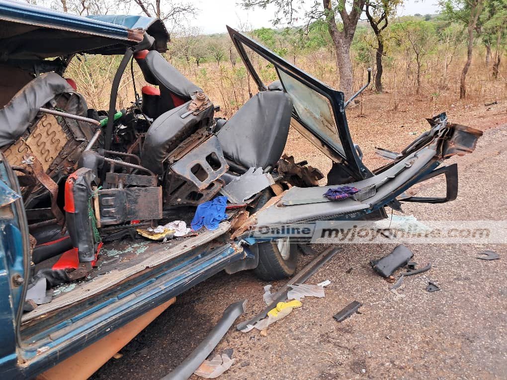 Father and son killed in crash with abandoned mini bus on Sawla-Tuna highway