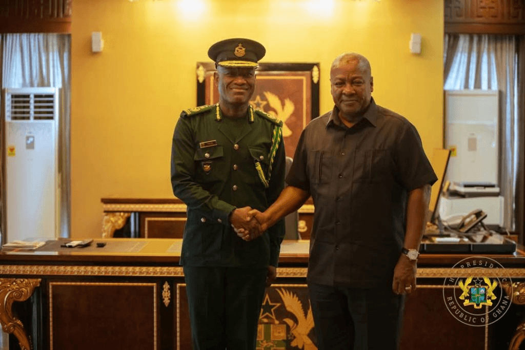 Mahama express gratitude to 3 outgoing Service Commanders