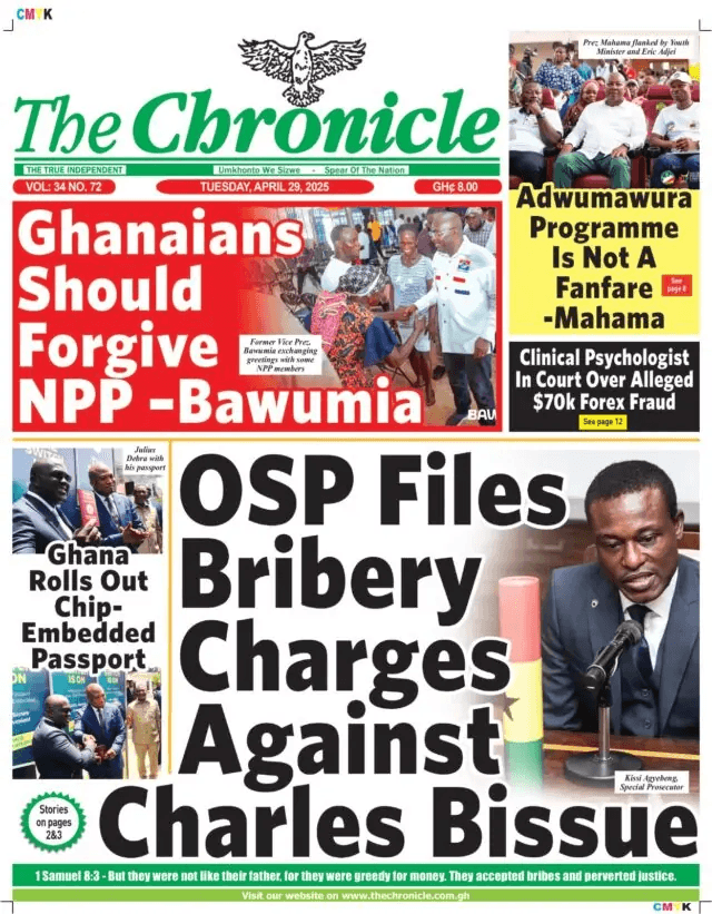 Today’s Front pages: Tuesday, April 29, 2025