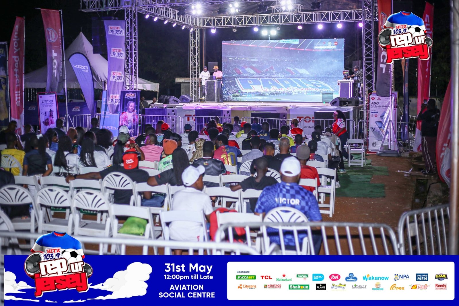 Aviation Social Centre packed as UCL Finale kicks off at Hitz FM’s Rep Ur Jersey