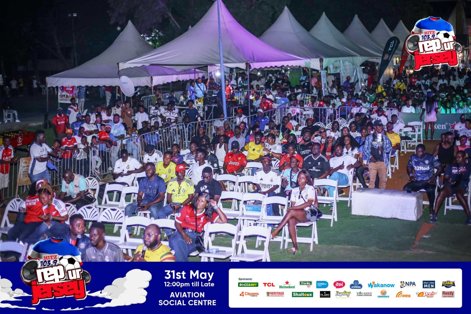 Aviation Social Centre packed as UCL Finale kicks off at Hitz FM’s Rep Ur Jersey