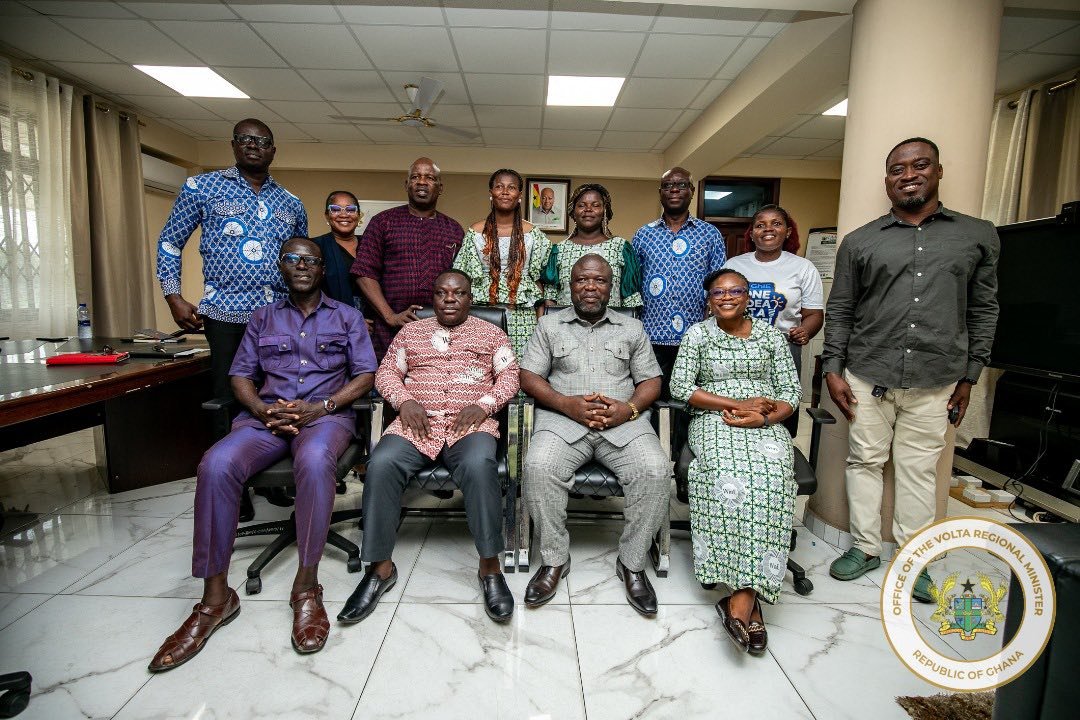 Volta regional minister strengthens institutional collaboration and supports media development