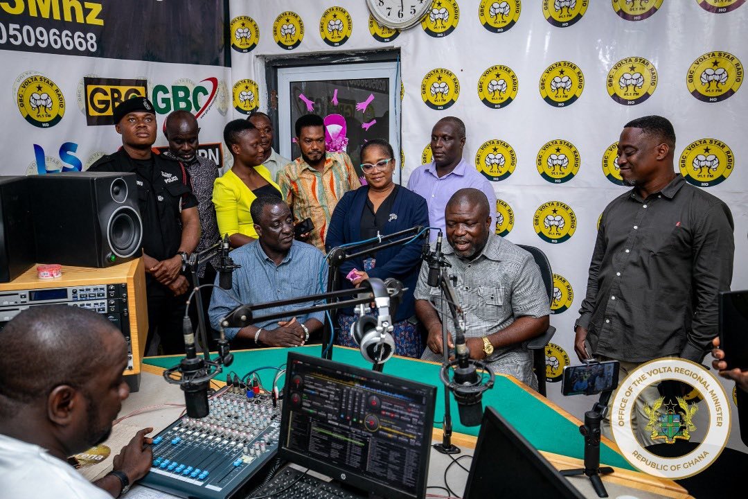 Volta regional minister strengthens institutional collaboration and supports media development