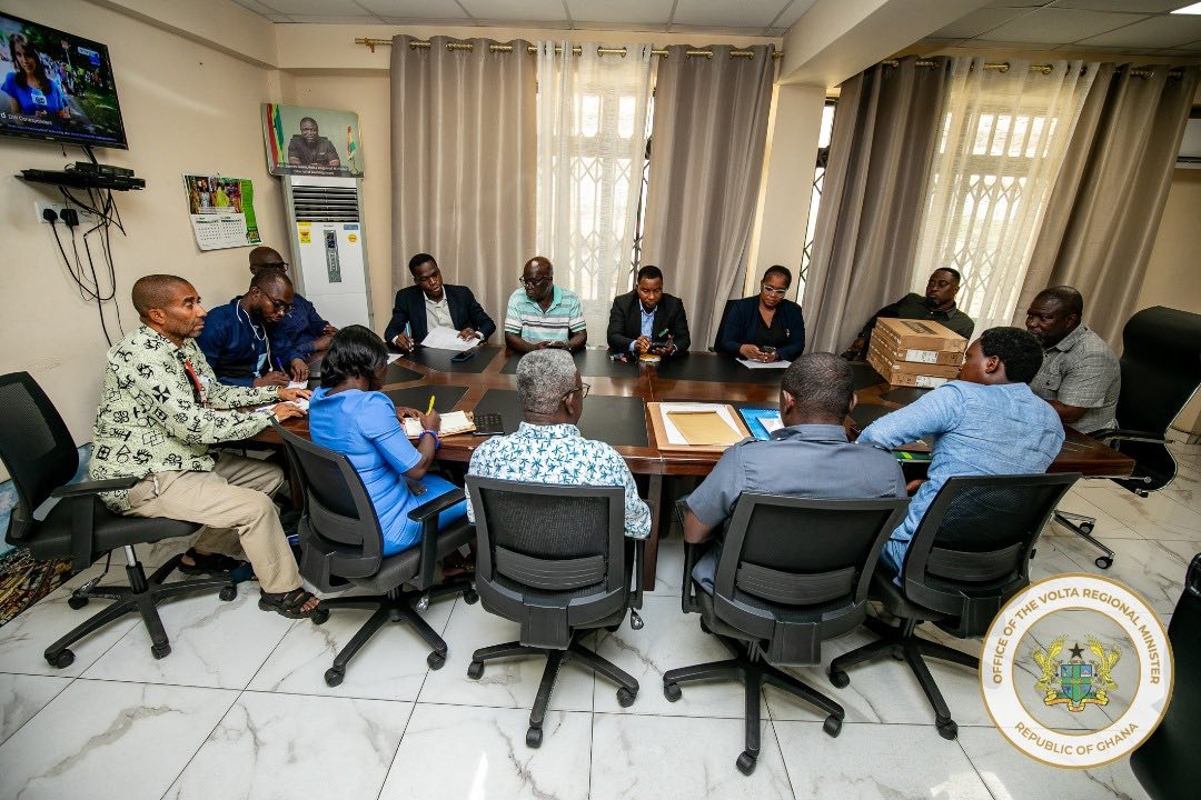 Volta regional minister strengthens institutional collaboration and supports media development