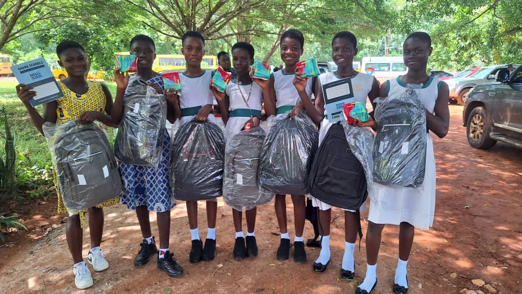Ahafo RCC and Netcentric Campaigns donate sanitary pads, learning materials to 500 girls to promote menstrual hygiene