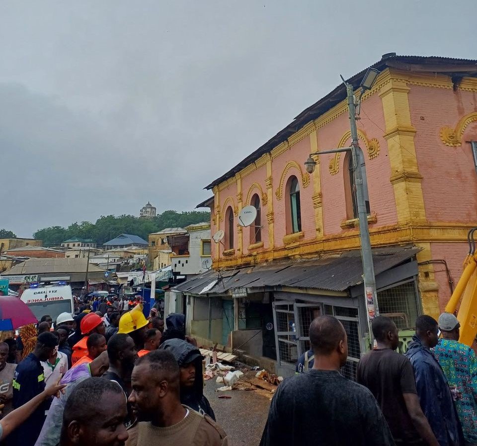 Heavy rain caused building collapse at Kotokuraba’s London Bridge area – Police