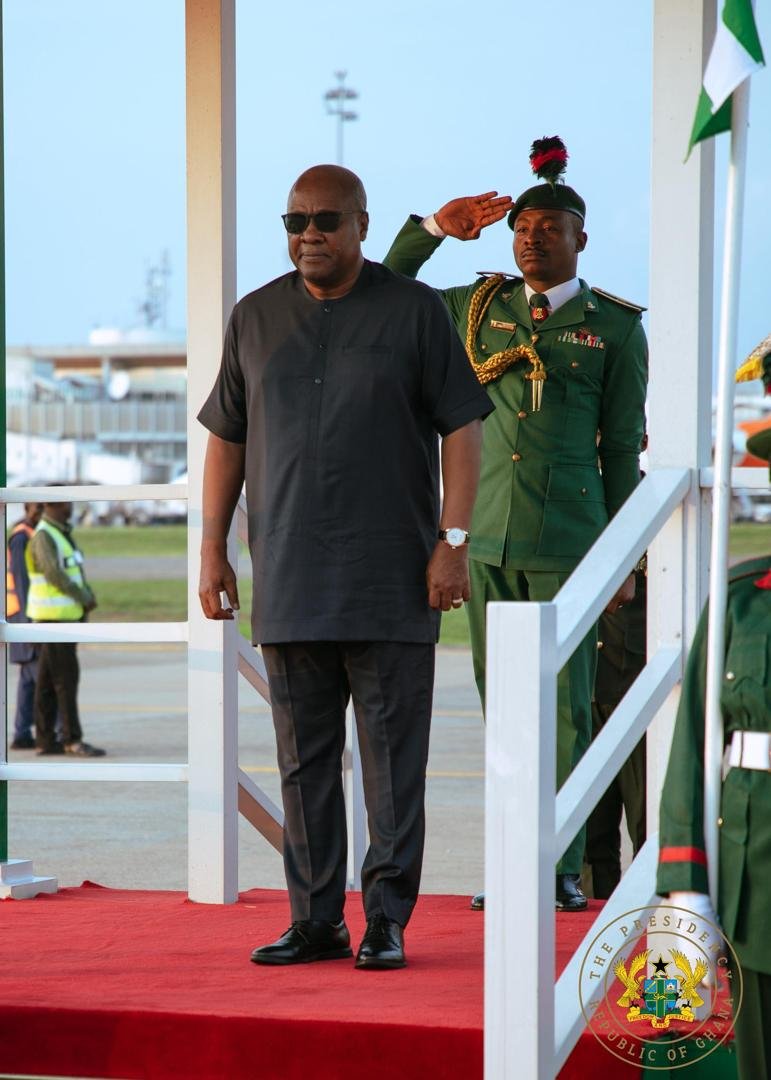 Photos: President Mahama arrives in Abuja for 67th ECOWAS Heads of State Summit