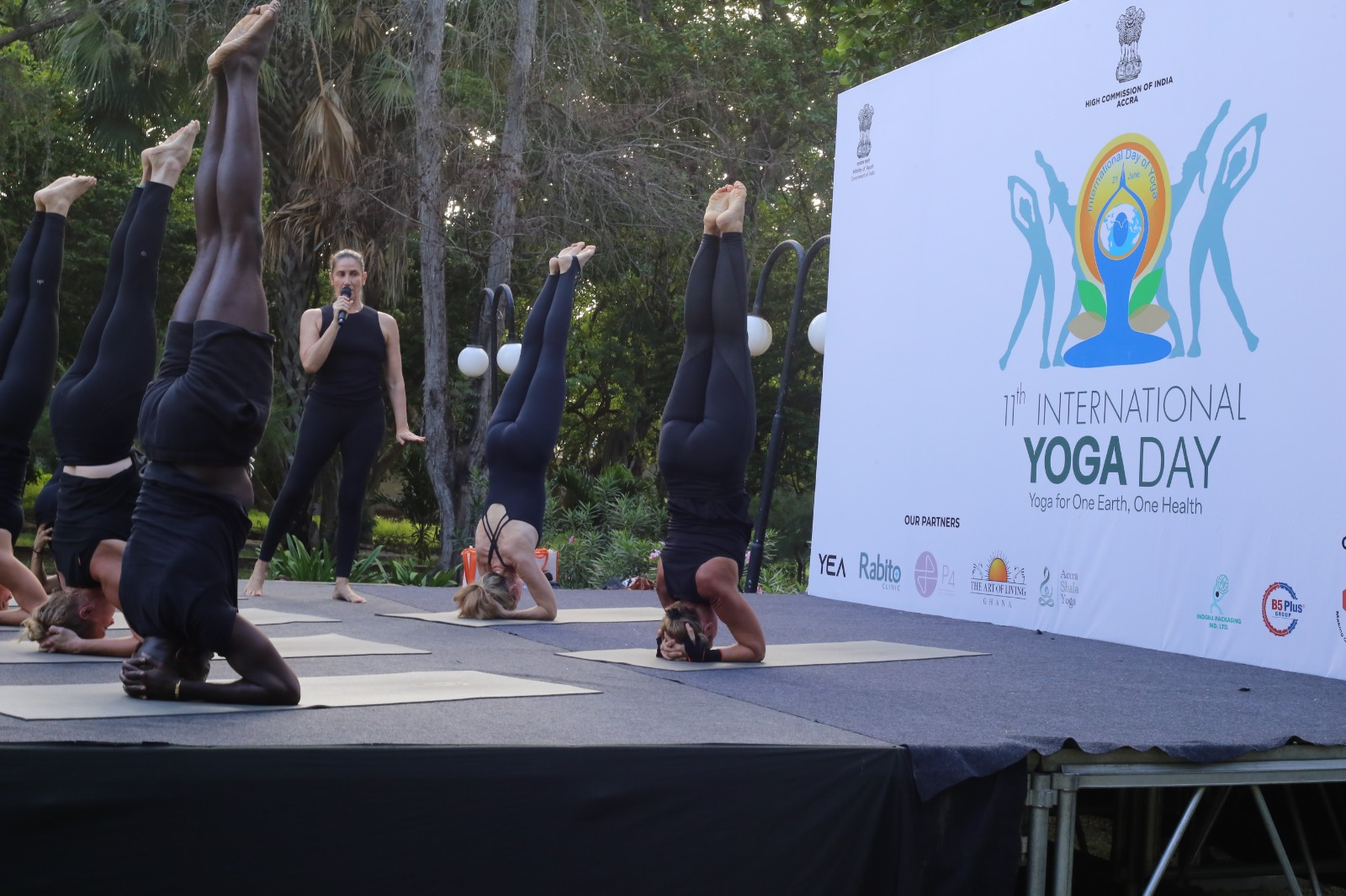 Osu Castle hosts diplomatic showcase of wellness as Ghana, India unites for International Day of Yoga