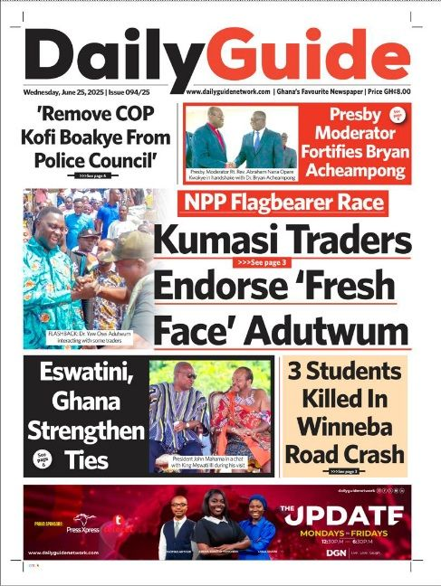 Today’s Front pages :Wednesday, June 25, 2025