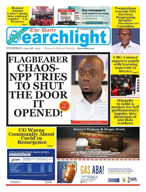 Today’s Front pages :Wednesday, June 25, 2025