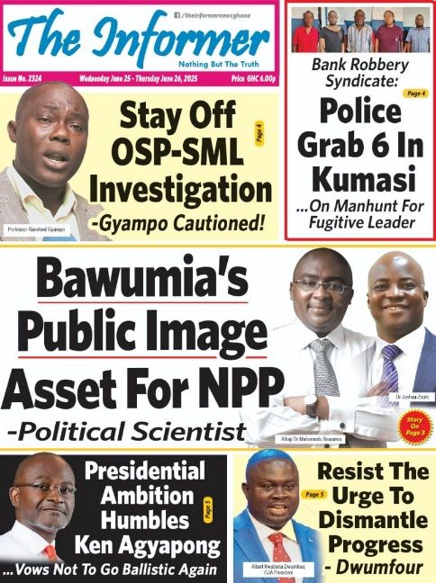 Today’s Front pages :Wednesday, June 25, 2025