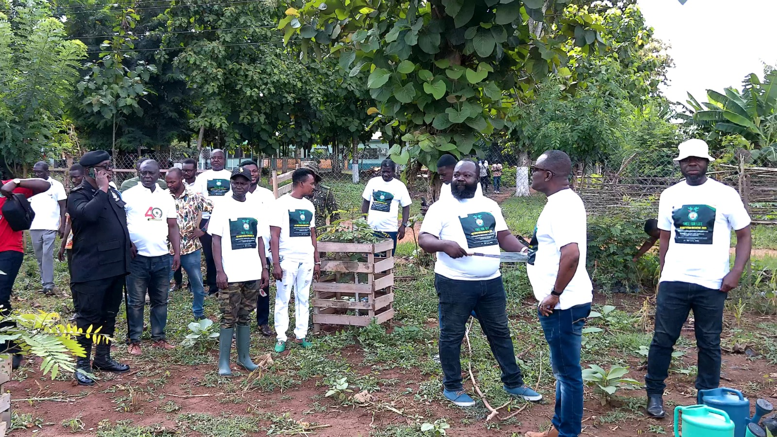 Atwima Nwabiagya South MCE takes steps to reclaim degraded lands through tree planting