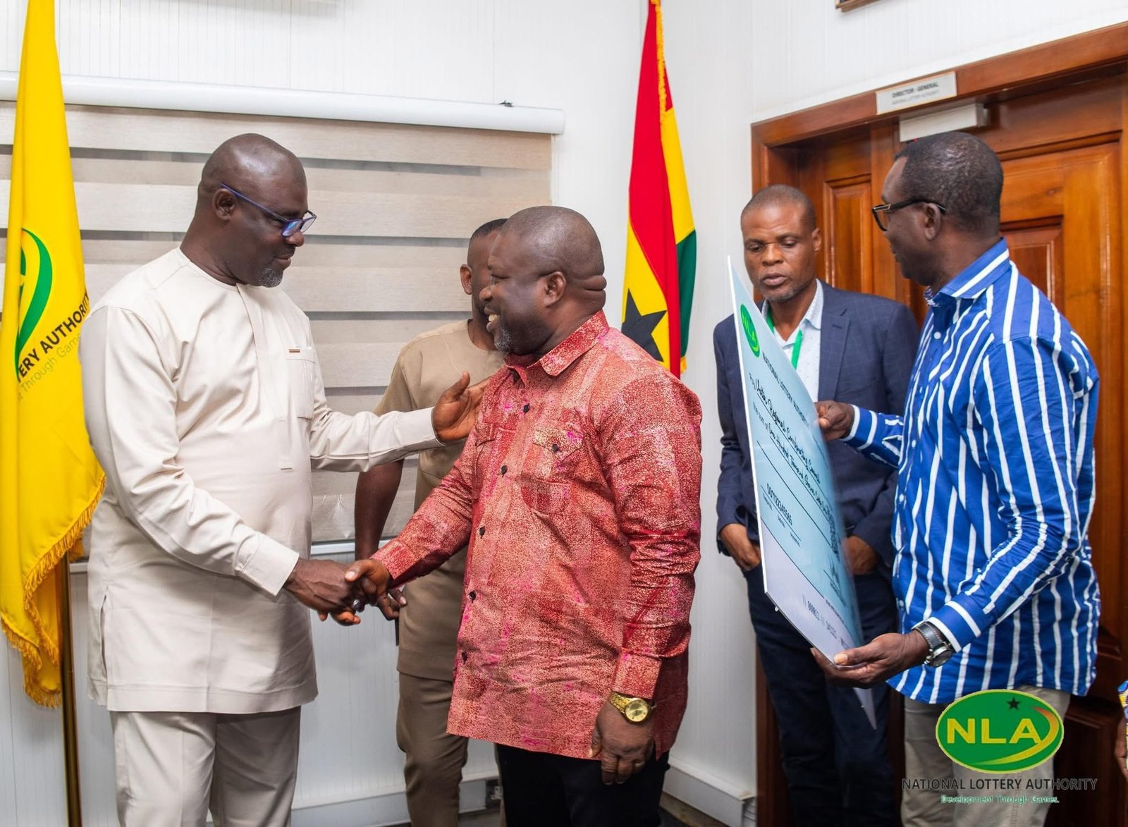 NLA donates GH₵100,000 to support tidal tave victims in coastal Volta